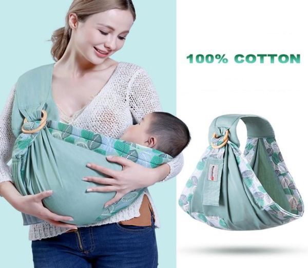 Anello per imbracatura ergonomico per canguro per neonato Borsa in stoffa per bambini Marsupio per bambini Avvolgimento per neonato Fronte allattato Alimentazione infermieristica 100 cotone7237502