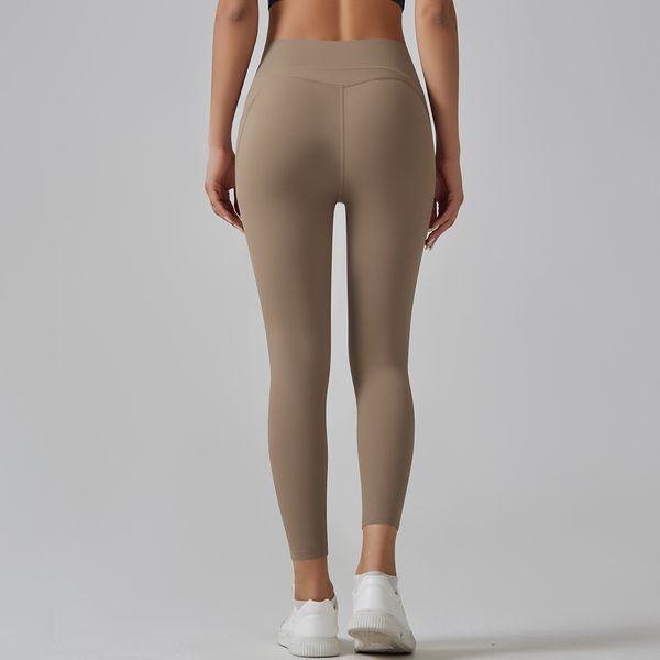 Leggings de yoga feminino sem costura de secagem rápida bolso apertado correndo lixando calças de fitness exercício de levantamento de quadril roupas de yoga