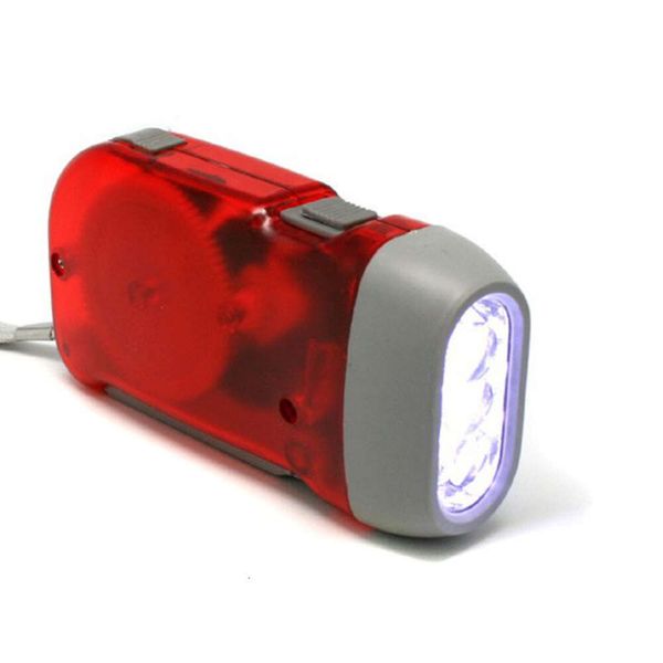 Mini torcia portatile potente a pressione 3LED, faro da esterno, luce manuale per pesca notturna 296087