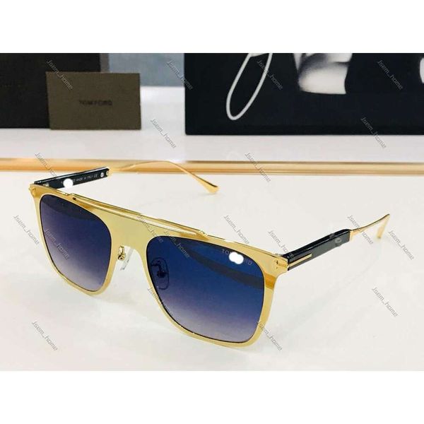 Tf Sonnenbrille Tom Sonnenbrille Herren Desinger Sonnenbrille für Damen Goldene Schutzrahmenlinse mit Schild Tom Fors Sonnenbrille 0913 Trendige Brille für Sonnenbrille 876