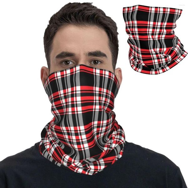 Sciarpe scozzese scozzese moda bandana ghetta collo passamontagna stampato sciarpa avvolgente copricapo caldo escursionismo unisex adulto traspirante