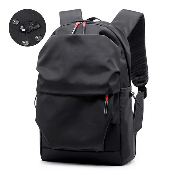 Çok işlevli su geçirmez sırt çantası erkekler lüks öğrenci okul çantaları dizüstü bilgisayar sırt çantaları sıradan pileli 15.6 inç dizüstü bilgisayar çantası erkekler için 240305