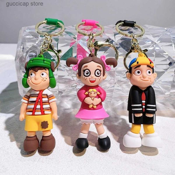 Schlüsselanhänger Lanyards Anime El Chavo Del Ocho Schlüsselbund Cartoon Junge Puppe Anhänger Schlüsselanhänger Tasche Auto Schlüsselanhänger Llaveros Lustige Schmuck Freunde Geschenk Y240316