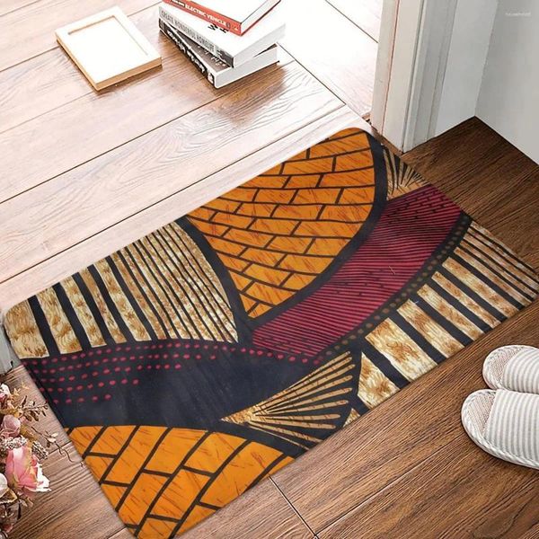 Teppiche Afrikanische rutschfeste Fußmatte und warmer Wachsdruck Bad Küchenmatte Gebetsteppich Home Pattern Decor