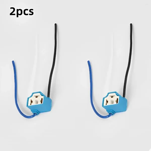 Conector fêmea cerâmico durável do chicote de fios do fio do sistema de iluminação 2pcs H4 para o farol do diodo emissor de luz/luzes de nevoeiro