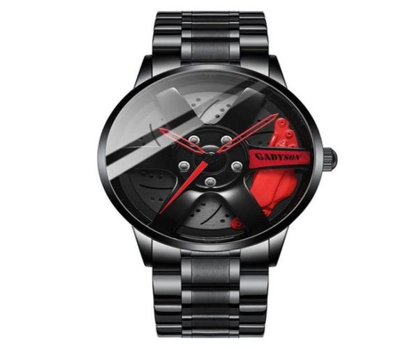 Temporizzatori Orologio da uomo 2021 Moda Contratto Design Mens Delicatezza Orologi Men039s Car Wheel Sport Quarzo MeshG302423081