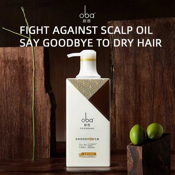 Shampoo Conditioner Oba Professional Salon Shampoo Rückstände entfernen Dauerwelle Haarfarbe Reparatur Frizz Verbessern Sie den Glanz Feuchtigkeitsspendendes natürliches Shampoo 700 g Q240316