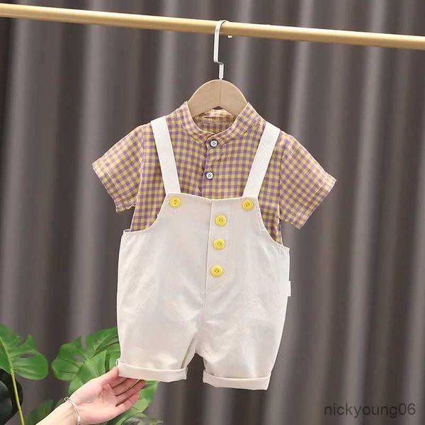 Kleidungssets für 0–5 Jahre alte Baby-Jungen- und Mädchen-Kleidungssets, hochwertige Sommer-Overalls für Kinder mit Kleinkind-Hemden, 2-teilige Anzüge