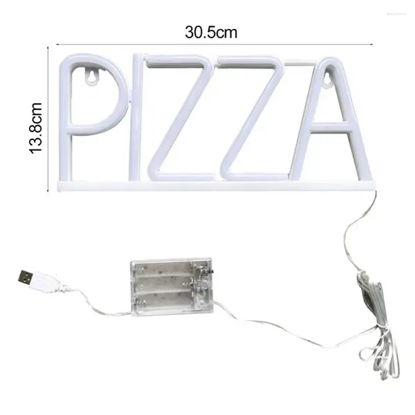 Lâmpadas de mesa neon luz pizza carta sinal led parede arte decoração forma de poupança de energia cintilação livre lâmpada de fundo para casa ou negócio