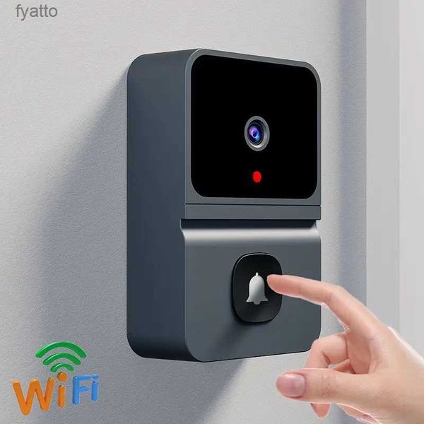 Campainhas WiFi vídeo campainha casa inteligente câmera de segurança sem fio walkie talkie visão noturna recarregável Kement applicationB7TZ H240322