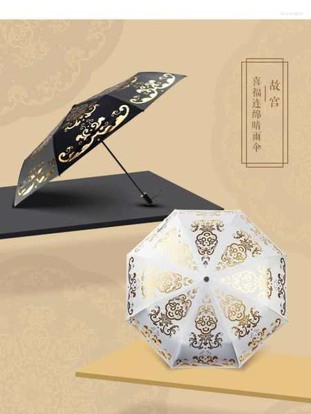 Decorazione per feste Ombrello solare Colla nera Regalo di buon compleanno Impianto di stampa Laurea imperiale Unisex Bianco Stile cinese