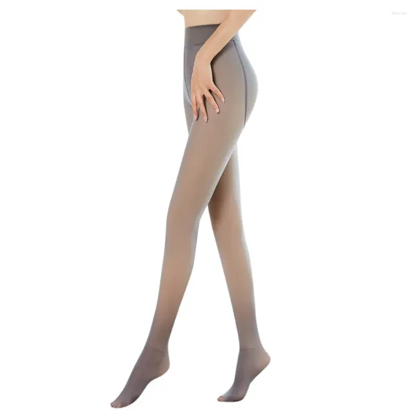 Meias femininas inverno quente meia-calça térmica mulher meias de lã sexy fino engrossar elástico altura cintura veludo