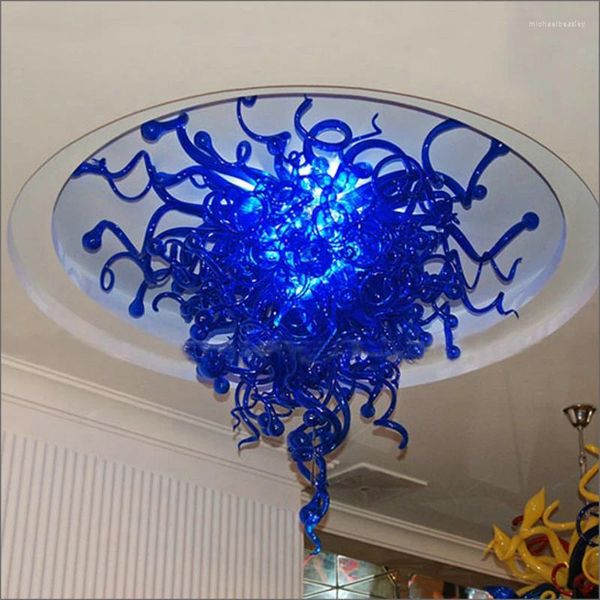 Chandeliers Mini Style Blown Glass Art Design Designer de Luzes de Teto Murano Fosted