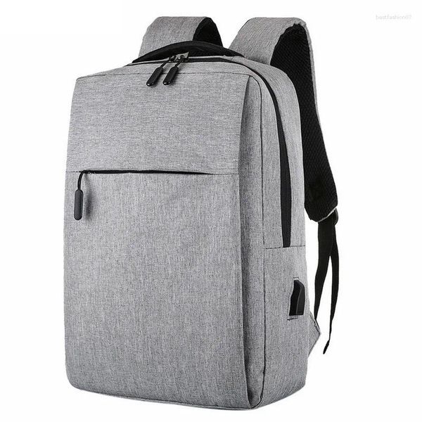 Zaino USB Borsa da scuola per laptop Antifurto da uomo per notebook da 15,6 pollici Zaini da viaggio Zaini per il tempo libero maschile Mochila