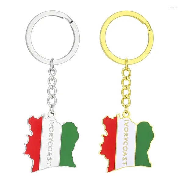Schlüsselanhänger Ivorys Map Schlüsselanhänger Ethnische Schlüsselanhänger Schmuckzubehör für Tasche 40 GB