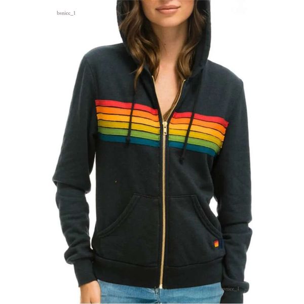 Hoodies femininos unissex aviador nação 5 listra zip hoodie feminino zip-up moletom de manga longa mulher menino streetwear elegante camisolas 948