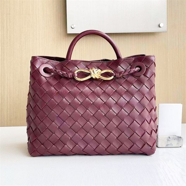 10a Designer Hobo 2 Größen Damen Die Tragetasche Andiamo Bag Mans Luxurys Handtasche Echtes Leder Gewebter Strand Umhängetaschenriemen Umhängetasche Clutch Große Reise-Shopper-Taschen