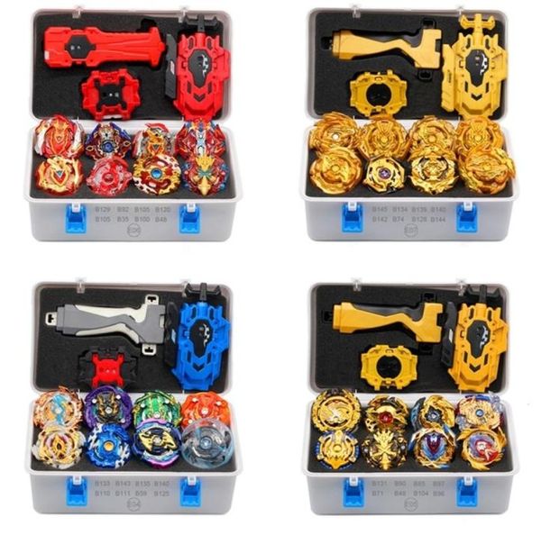 2019 Gold Takara Tomy Launcher Beyblade Patlam Arean Bayblades Bables Set Kutusu Bey Blade Oyuncakları Çocuk Metal Füzyonu Yeni Hediye LJ20123201806