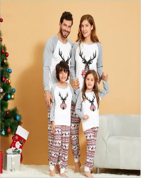 Novos conjuntos de pijamas de natal para crianças meninas pai filho roupas combinando mãe criança conjunto roupas do bebê unisex wear7364252