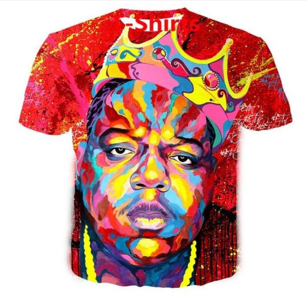 Neueste Mode für Herren und Damen, Sommerstil, Biggie Smalls, lustiger 3D-Druck, lässiges T-Shirt XDX0354753769