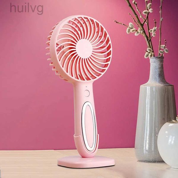 Elektrik Fanları Elde Taşıyıcı Mini USB Fan Şarj Edilebilir Klima LED Hafif Masaüstü 240316 ile Taşınabilir Soğutma