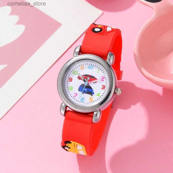 Altri orologi Bambini es Cartoon es Sile Polso al quarzo Regalo di compleanno Kid Girl Boy Study Time Girl Reloj Y240316