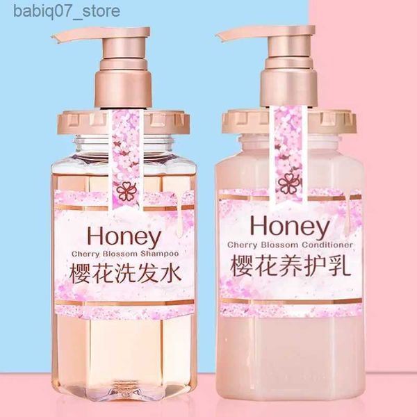 Shampoo Conditioner Cherry Blossom Shampoo Fluffy Oil Control Toner Soomth Anti Haarausfall Haarpflege Set Shampoo Q240316