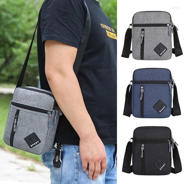 Saco mensageiro masculino crossbody sacos de ombro pequeno estilingue pacote para trabalho negócios à prova dwaterproof água oxford packs bolsa