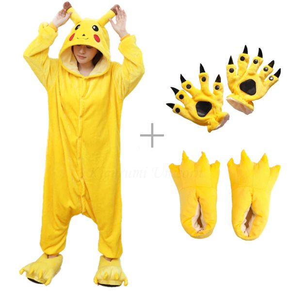 Sleepwear Kigurumi Unicorn pama adulto animal de animal homem homem casal 2021 winter pamas terno de crianças meninos meninas flanela de roupas de dormir pijamas