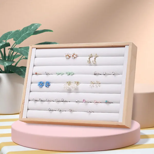 Schmuck Beutel Organizer Fach Ohrring Display Halter Zubehör Gericht Lagerung Box Fall Ring Ständer Für Shop Frauen