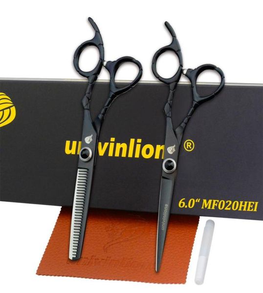 6quot Giappone Forbici Capelli Forbici Diradamento Professionali Cesoie Capelli Taglio Denti Salone Taglio Barbiere Parrucchiere Kit forbici set7123930