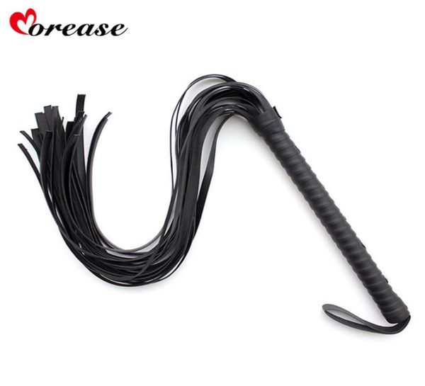 Morease 75 cm Frusta Schiavo Bondage Pelle Flirt Flogger Sculacciata Sexy Giocattolo erotico del sesso Gioco per adulti Fetish BDSM Strumento Prodotto per le donne Y9717712