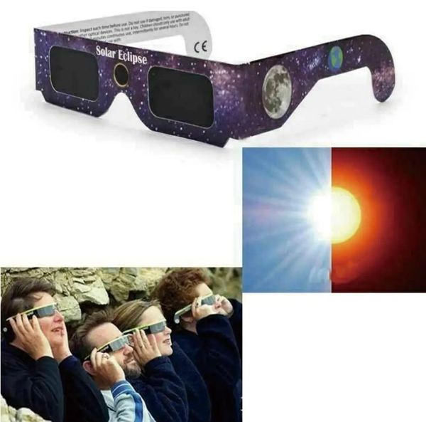Großhandel Eclipse-Brillen-Sicherheitsschirm, direkter Blick auf die Sonne – schützt die Augen vor schädlichen Strahlen während