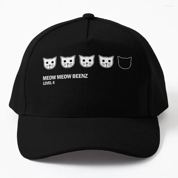Бейсбольная кепка Meow Beenz Level 4, шляпа от солнца для детей, мужские роскошные винтажные шляпы на заказ, мужские и женские шляпы в западном стиле