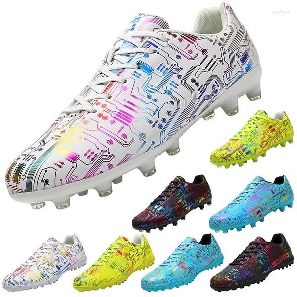 Sapatos de futebol americano 35-45 # unissex tamanho grande outono alto superior adulto treinamento jogo tênis indoor ao ar livre gramado juventude estudante esporte futebol