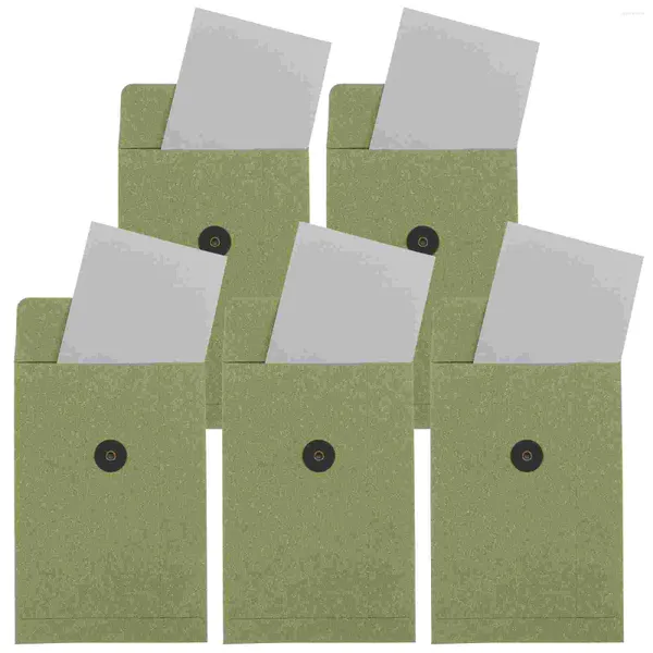 Envoltório de presente envelopes de papel kraft coloridos para convites convenientes cartões de suporte de armazenamento de notas