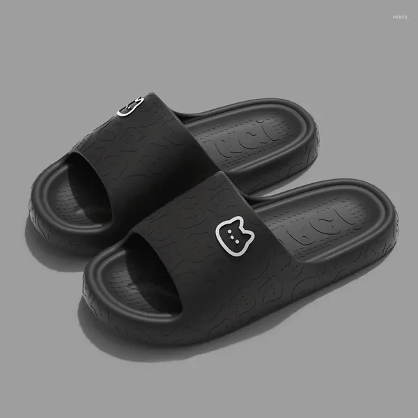 Hausschuhe Dusche Cartoon rutschfeste Frauen Männer weiche bequeme Sommer Indoor Boden EVA Slipper Slides Badezimmer Sandale