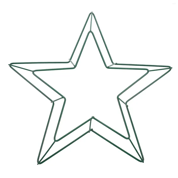 Anelli di fiori decorativi Ghirlanda di pentagramma Forma a cinque stelle Ciondolo fai-da-te Decorazioni per finestre Negozio Ghirlanda sospesa