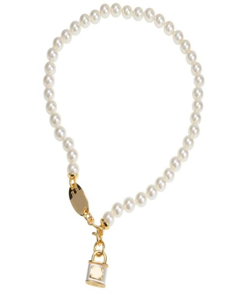 Nova chegada feminina saturno bloqueio pingente colar pérola corrente órbita colar moda jóias acessórios ouro silver1208114