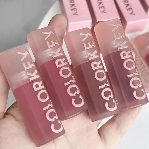 Colorkey Espelho Lip Esmalte Água Bobble Lip Essência Cor Nude Hidratante Longa Duração Antiaderente Batom Líquido Beleza Maquiagem 240305