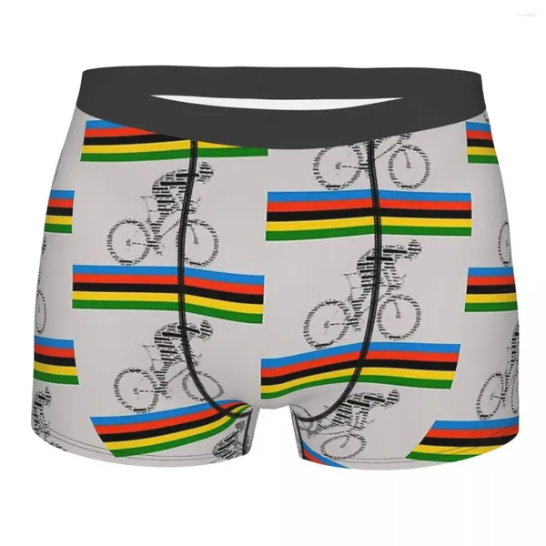 Unterhose Bike Biker Cycle Bicycle Racing World Cycling UCI Tour Höschen Herren Unterwäsche Print Shorts Boxershorts