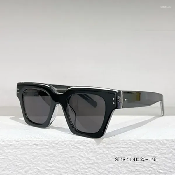 Novos óculos de sol vintage pretos homens brancos homens mulheres leopardo de alta qualidade de óculos de sol feminina uv400 2 vidro 2