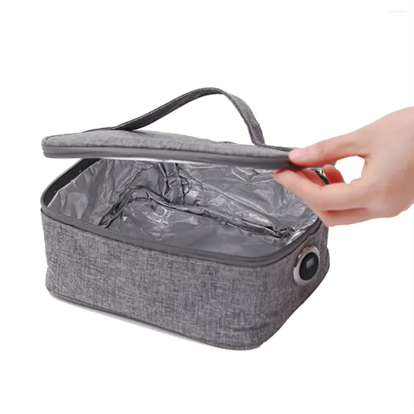 Наборы столовой посуды USB портативный грелка электрический ланч-бокс сумки с подогревом Bento термосумка изолированная сумка без дисплея