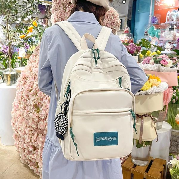 Mochila grande capacidade estudante escola mochilas faculdade japonesa mulheres unisex multi-bolso laptop bookbags para meninas