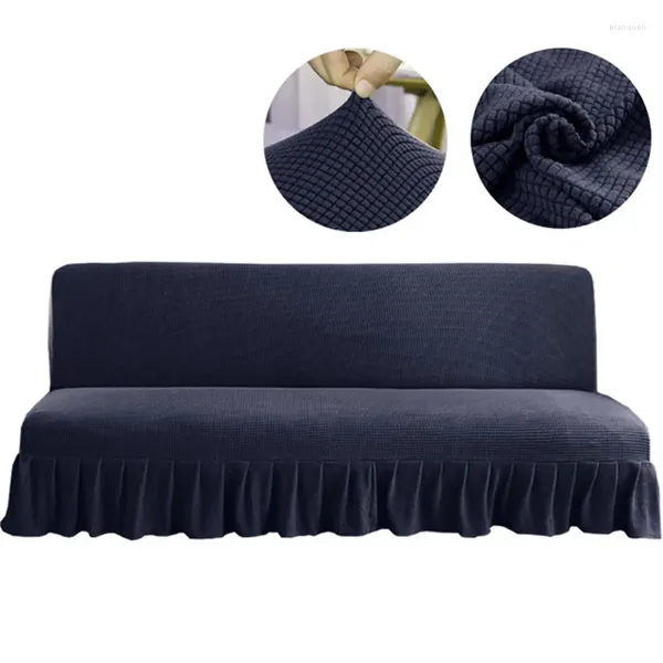 Cadeira cobre quatro estações cor sólida capa de sofá alta elástica banco almofada slipcovers protetor de móveis removível decoração de casa