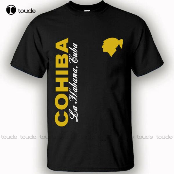 T-Shirts New Cohiba Kubaner Kuba Havanna Zigarre Rauch Herren schwarzer T-Shirt-Kleidung T-Shirt Unisex