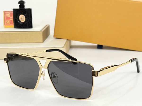 Top-Qualität, authentische Modedesigner-Sonnenbrille für Herren, klassische Haltung, Z1899E, quadratischer Metallrahmen, beliebter Retro-Avantgarde-Außenbereich, UV-Schutz 400, 1,1 Beweise