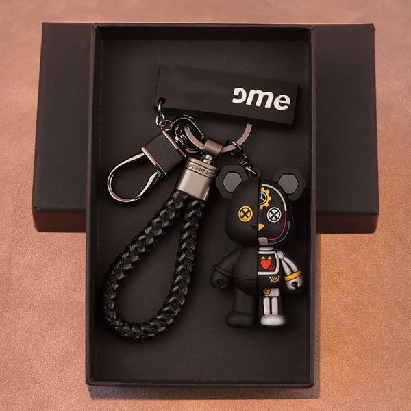 Paar-Schlüsselanhänger, Auto-Schlüsselanhänger, Cartoon-Taschenkette, Edelstahl, hochwertig, stilvoll, stilvoll und vielseitig, multifunktionaler Schlüsselanhänger