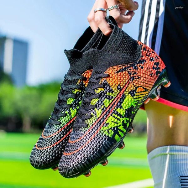 American Football Schuhe Herren High Top Fußball Rutschfeste Spike Stiefel Vergoldete Sohlen Professionelle Erwachsene Training Outdoor Sneakers