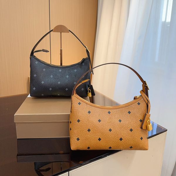 Klassische Handtasche, berühmte Damen-Umhängetasche im Designer-Stil, hochwertige Reißverschlusstasche mit Logo, Party-Reise-Aufbewahrungstasche, Alltags-Pendler-Arbeitstasche Croissant